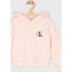 Calvin Klein Jeans - Bluza dziecięca 104-176 cm. Niebieskie bluzy dziewczęce Calvin Klein Jeans, z aplikacjami, z elastanu, bez rękawów, z kapturem. W wyprzedaży za 249,90 zł.