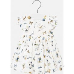 Mayoral - Sukienka dziecięca 74-98 cm. Niebieskie sukienki dziewczęce Mayoral, bez wzorów, z bawełny, casualowe, bez rękawów, rozkloszowane. Za 152,90 zł.