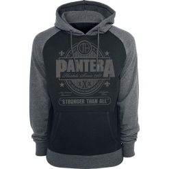 Bluzy męskie: Pantera Stronger Than All Bluza z kapturem czarny/szary