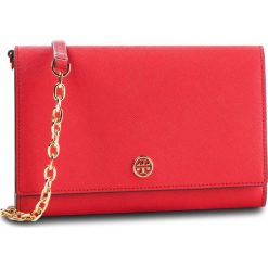 Torebka TORY BURCH - Robinson Chain Wallet 52708 Brilliant Red 612. Czerwone torebki klasyczne damskie Tory Burch, bez wzorów, ze skóry, eleganckie, bez dodatków. W wyprzedaży za 749,00 zł.