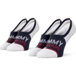 Zestaw 2 par stopek unisex TOMMY JEANS - 100000402 Navy 002. Niebieskie skarpetki damskie Tommy Jeans, bez wzorów, z elastanu. Za 39,00 zł.