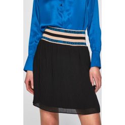 Scotch & Soda - Spódnica. Czarne spódniczki marki Scotch & Soda, s, z poliesteru, z podwyższonym stanem, mini. Za 429,90 zł.