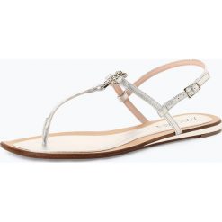 Marc Cain Bags & Shoes - Sandały damskie ze skóry, szary. Szare sandały damskie Marc Cain Bags & Shoes, bez wzorów, ze skóry, eleganckie, bez obcasa, bez zapięcia. Za 649,95 zł.