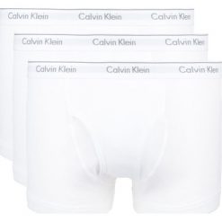 Calvin Klein 3-pack Bokserki Biały. Białe bokserki męskie Calvin Klein, bez wzorów, z bawełny. Za 180,95 zł.