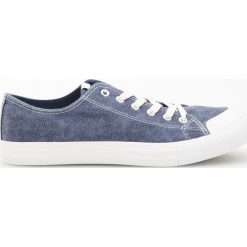 Trampki - Granatowy. Niebieskie trampki męskie marki Reserved, bez wzorów, bez zapięcia. Za 79,99 zł.