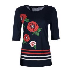 Desigual T-Shirt Damski S Ciemny Niebieski. Niebieskie koszulki damskie marki Desigual, na co dzień, s, bez wzorów, z materiału, z okrągłym kołnierzem, bez rękawów. W wyprzedaży za 174,00 zł.