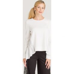 BLUZKA TWINSET. Białe bluzki damskie Twinset, s, z aplikacjami, z materiału, z okrągłym kołnierzem, bez rękawów. Za 609,00 zł.