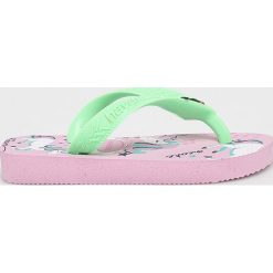 Havaianas - Japonki dziecięce. Różowe sandały dziewczęce Havaianas, z materiału. W wyprzedaży za 44,90 zł.