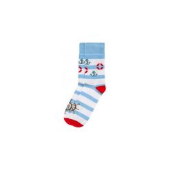 Skarpetki Bobby Sox - Ahoj Kapitanie BS3. Niebieskie skarpetki damskie Bobby Sox - skarpetki, w paski, z elastanu. Za 18,00 zł.