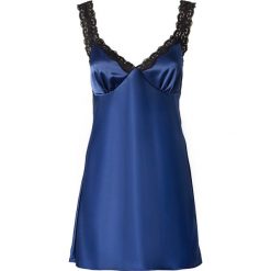 Koszulka nocna bonprix niebiesko-czarny. Niebieskie koszule nocne i halki marki QUECHUA, z elastanu. Za 79,99 zł.