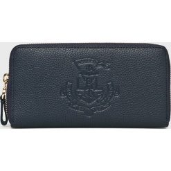 Lauren Ralph Lauren - Portfel skórzany. Niebieskie portfele damskie Lauren Ralph Lauren, bez wzorów, z poliesteru. Za 599,90 zł.