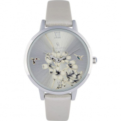 Zegarek "Floral" w kolorze srebrnym. Szare, analogowe zegarki damskie marki Stylowe zegarki, srebrne. W wyprzedaży za 139,95 zł.