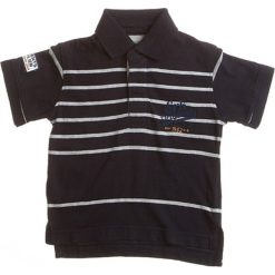 T-shirty chłopięce: Koszulka polo w kolorze granatowo-szarym