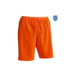 Spodenki piłkarskie F500. Pomarańczowe spodenki i szorty męskie KIPSTA, m, z elastanu. Za 29,99 zł.