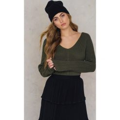 Swetry klasyczne damskie: Rut&Circle Sweter Luna – Green