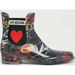 Love Moschino - Kalosze. Czarne kalosze damskie marki Love Moschino, z gumy. W wyprzedaży za 359,90 zł.