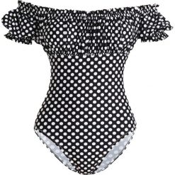 Stroje jednoczęściowe: Norma Kamali EMPIRE JOSE MIO Kostium kąpielowy black/white dots