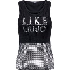 Top Liu Jo Sport T19055 J7912. Czarne topy damskie Liu Jo Sport, l, bez wzorów, z elastanu, bez rękawów. W wyprzedaży za 189,00 zł.