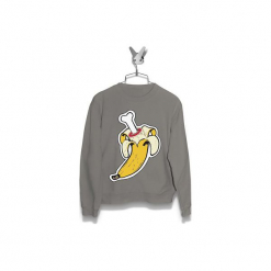 Bluza Kość Banana Męska. Szare bluzy męskie Failfake, xxl, bez wzorów, bez kołnierzyka, bez rękawów, bez kaptura. Za 170,00 zł.