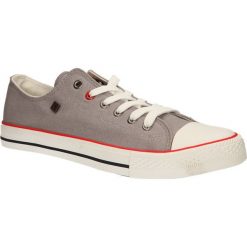 TRAMPKI BIG STAR T174109. Szare trampki męskie BIG STAR, bez wzorów, retro, bez zapięcia. Za 79,99 zł.