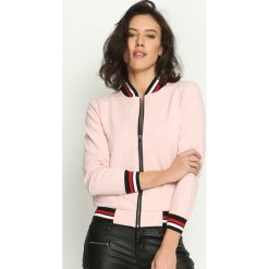 Bluzy damskie: Różowa Bluza Baseball