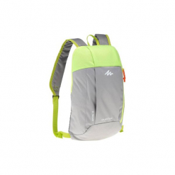 Plecak turystyczny NH100 10 l. Szare plecaki męskie marki QUECHUA, z materiału. Za 12,99 zł.