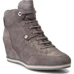 Sneakersy GEOX - D Illusion A D4454A 0MA22 C9002 Dk Grey. Szare półbuty damskie Geox, ze skóry. W wyprzedaży za 319,00 zł.