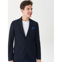 Marynarka slim fit - Granatowy. Niebieskie marynarki męskie House, s, bez wzorów. Za 169,99 zł.