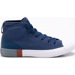 Converse - Trampki. Niebieskie trampki męskie marki Converse, z gumy, na sznurówki. W wyprzedaży za 259,90 zł.