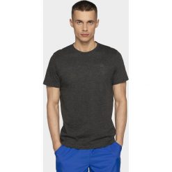 T-shirt męski TSM300 - ciemny szary melanż. Szare t-shirty męskie 4f, m, bez wzorów, bez kołnierzyka. Za 39,99 zł.