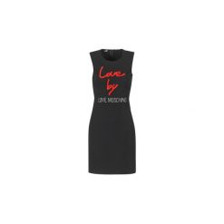 Sukienki krótkie Love Moschino CARININA. Sukienki małe czarne marki Love Moschino, z krótkim rękawem. Za 969,00 zł.