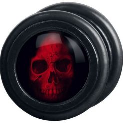 Wildcat Red Skull Fake Plugi standard. Czerwone kolczyki damskie marki Wildcat, ze stali nierdzewnej. Za 54,90 zł.