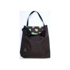 Torba basic czarna. Czarne torebki klasyczne damskie marki drops, w paski, z bawełny, na ramię, bez dodatków. Za 125,00 zł.