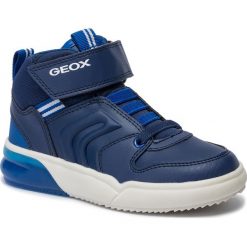 Sneakersy GEOX - J Grayjay B. C J949YC 0BU11 C4226 S Navy/Royal. Niebieskie trampki chłopięce Geox, bez wzorów, ze skóry ekologicznej, bez zapięcia. W wyprzedaży za 179,00 zł.