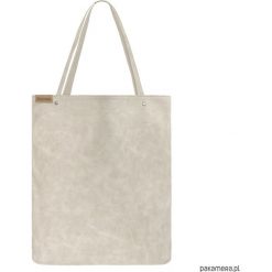 Shopper XL torba beżowa na zamek. Brązowe shopper bag damskie Pakamera, na ramię. Za 155,00 zł.