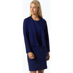 Marc Cain Collections - Blezer damski, niebieski. Niebieskie bolerka i narzutki damskie marki Marc Cain Collections, bez wzorów, bez rękawów. Za 549,95 zł.