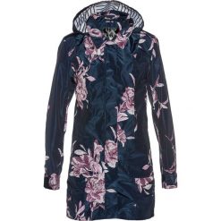 Kurtka parka w kwiaty bonprix ciemnoniebiesko-jagodowy z nadrukiem. Niebieskie kurtki damskie bonprix, z nadrukiem. Za 99,99 zł.