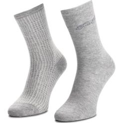 Zestaw 2 par wysokich skarpet damskich TOM TAILOR - 97103 Grey 820. Szare skarpetki damskie Tom Tailor, bez wzorów, z elastanu. Za 35,00 zł.