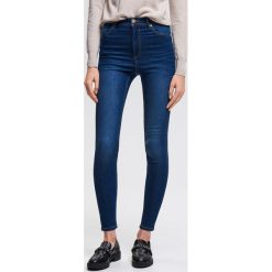 Jeansy super skinny - Granatowy. Niebieskie jeansy damskie marki Reserved. Za 79,99 zł.