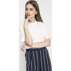 Vero Moda - Top Nicky. Białe bluzki damskie marki Vero Moda, s, z poliesteru, casualowe, z krótkim rękawem. W wyprzedaży za 69,90 zł.