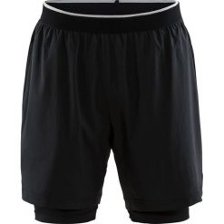 Craft szorty męskie Charge 2w1 (1907037-999000) XL Black. Czarne spodenki sportowe męskie Craft, xl, bez wzorów, z materiału, sportowe, na fitness i siłownię. Za 199,00 zł.
