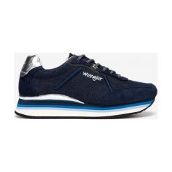 Wrangler Jungle Denim Tenisówki Niebieski. Niebieskie trampki i tenisówki damskie Wrangler, bez wzorów, z materiału, bez zapięcia. Za 347,95 zł.