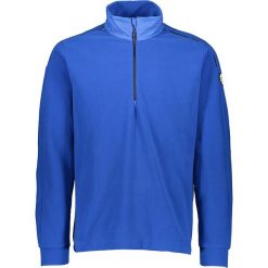 Bluza polarowa w kolorze niebieskim. Niebieskie bluzy męskie m, w kolorowe wzory, z materiału, krótkie. W wyprzedaży za 99,95 zł.