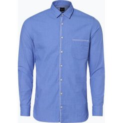 BOSS Casual - Koszula męska – Magneton, niebieski. Niebieskie koszule męskie marki BOSS Casual, m, eleganckie, z kontrastowym kołnierzykiem. Za 299,95 zł.