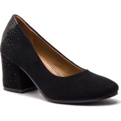 Półbuty KAZAR - 33542-02-00 Black. Czarne creepersy damskie Kazar, ze skóry, klasyczne, na wysokim obcasie, na obcasie. Za 469,00 zł.