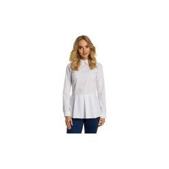 Bluzki Moe M339 Koszula odcinana w talii. Białe bralety marki Moe, s. Za 89,00 zł.