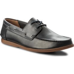 Mokasyny CLARKS - Morven Sail 261324737 Navy Leather. Niebieskie mokasyny męskie Clarks, ze skóry, eleganckie. W wyprzedaży za 189,00 zł.