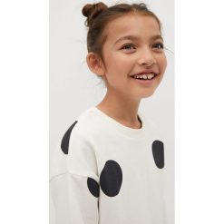 Mango Kids - Bluza dziecięca Alexis 110-164 cm. Niebieskie bluzy dziewczęce Mango Kids, bez wzorów, z bawełny, bez rękawów, bez kaptura. Za 59,99 zł.