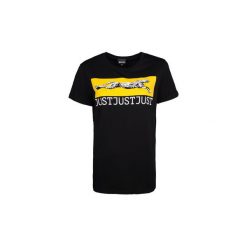 T-shirty z krótkim rękawem Roberto Cavalli S02GC0342 N20663. Czarne t-shirty damskie Roberto Cavalli, s, bez wzorów, bez kołnierzyka. Za 249,00 zł.