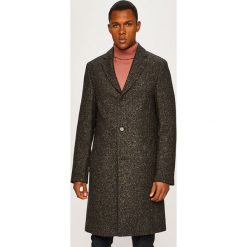 Calvin Klein - Płaszcz. Szare płaszcze męskie Calvin Klein, bez wzorów, z jedwabiu, klasyczne, bez kaptura. W wyprzedaży za 799,90 zł.